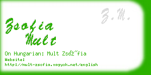 zsofia mult business card